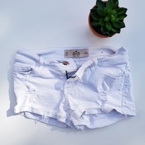 Hollister White Low Rise Shorts - Size 0